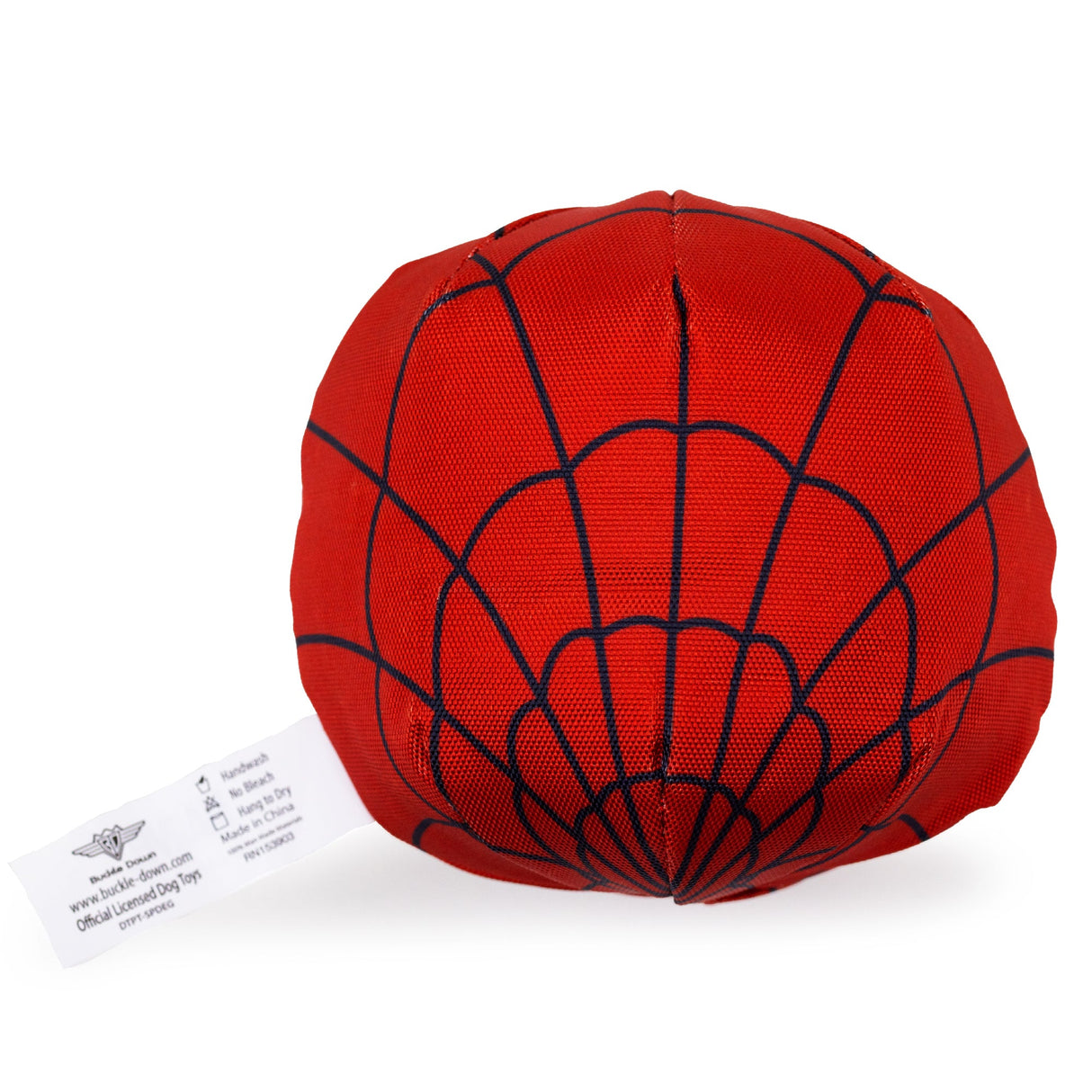 Dog Toy Ballistic Squeaker - Spider-Man Face Red