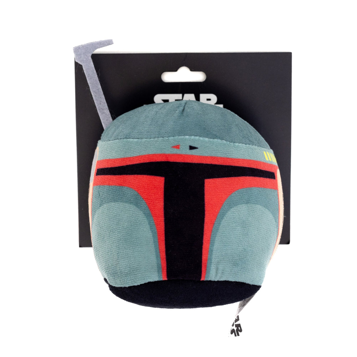 Dog Toy Squeaker Plush - Boba Fett Helmet Green