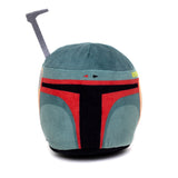 Dog Toy Squeaker Plush - Boba Fett Helmet Green