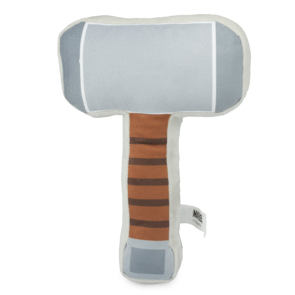 Dog Toy Squeaker Plush - Thor's Hammer Grays Browns