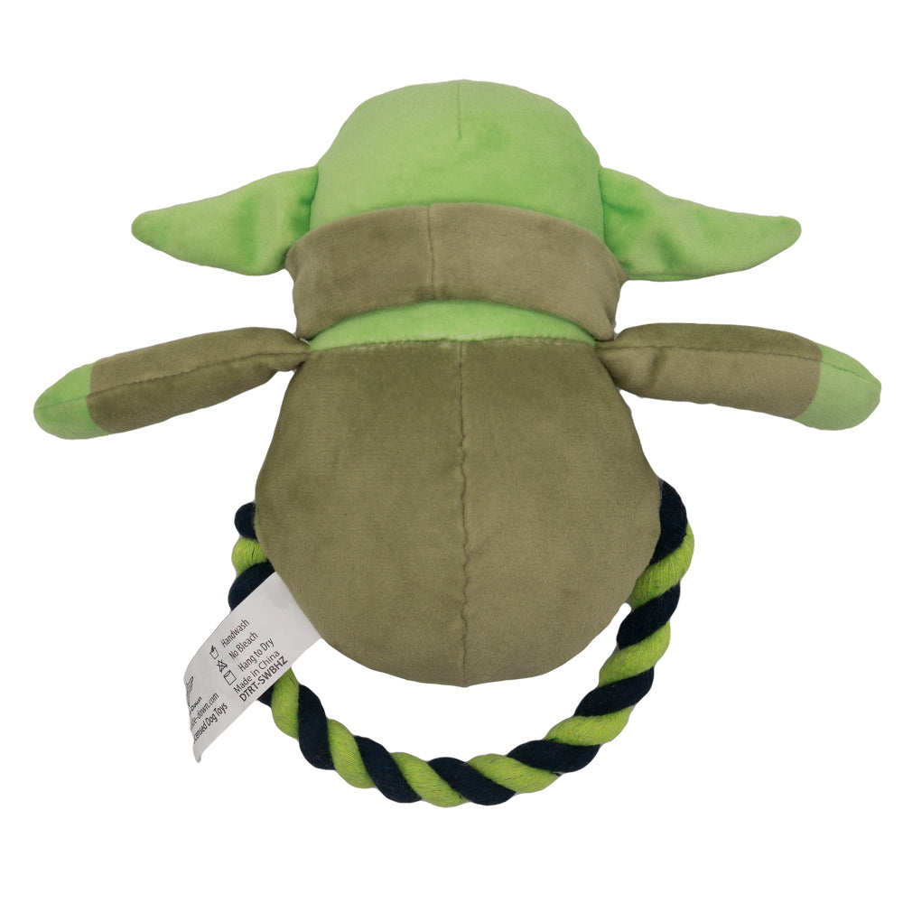 Dog Toy Plush Rope Toy - Star Wars The Child Plush + Green Black Round Rope