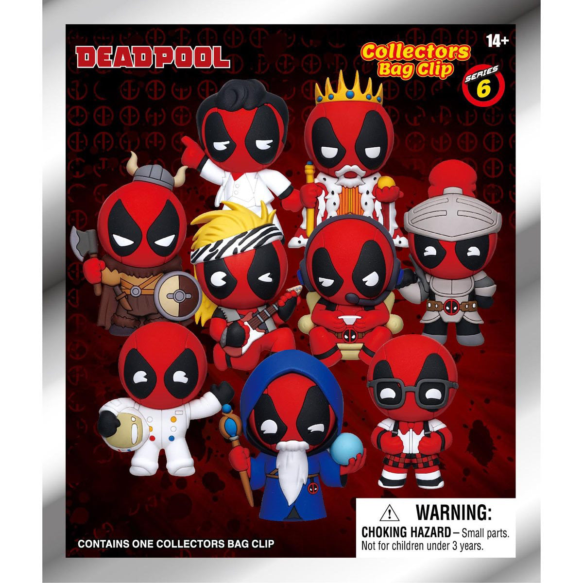 Deadpool Series 6 Mystery Blind Bag 3D Bag Clip