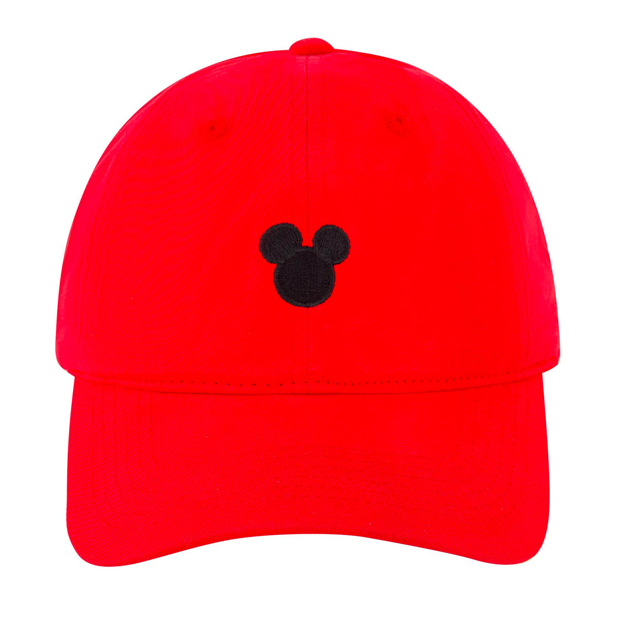 Mickey Mouse Embroidered Adjustable Hat - Red