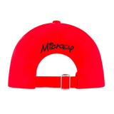 Mickey Mouse Embroidered Adjustable Hat - Red