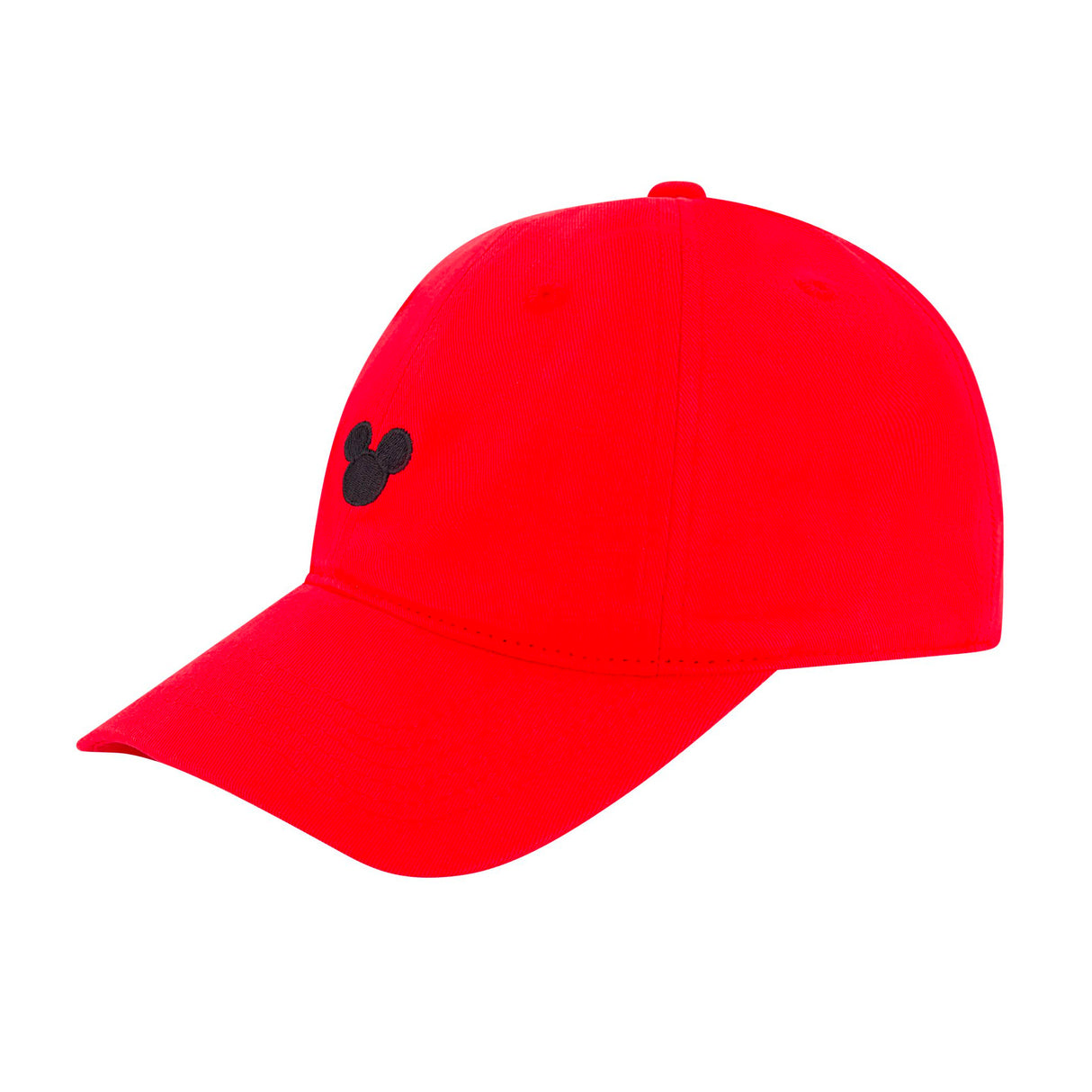 Mickey Mouse Embroidered Adjustable Hat - Red