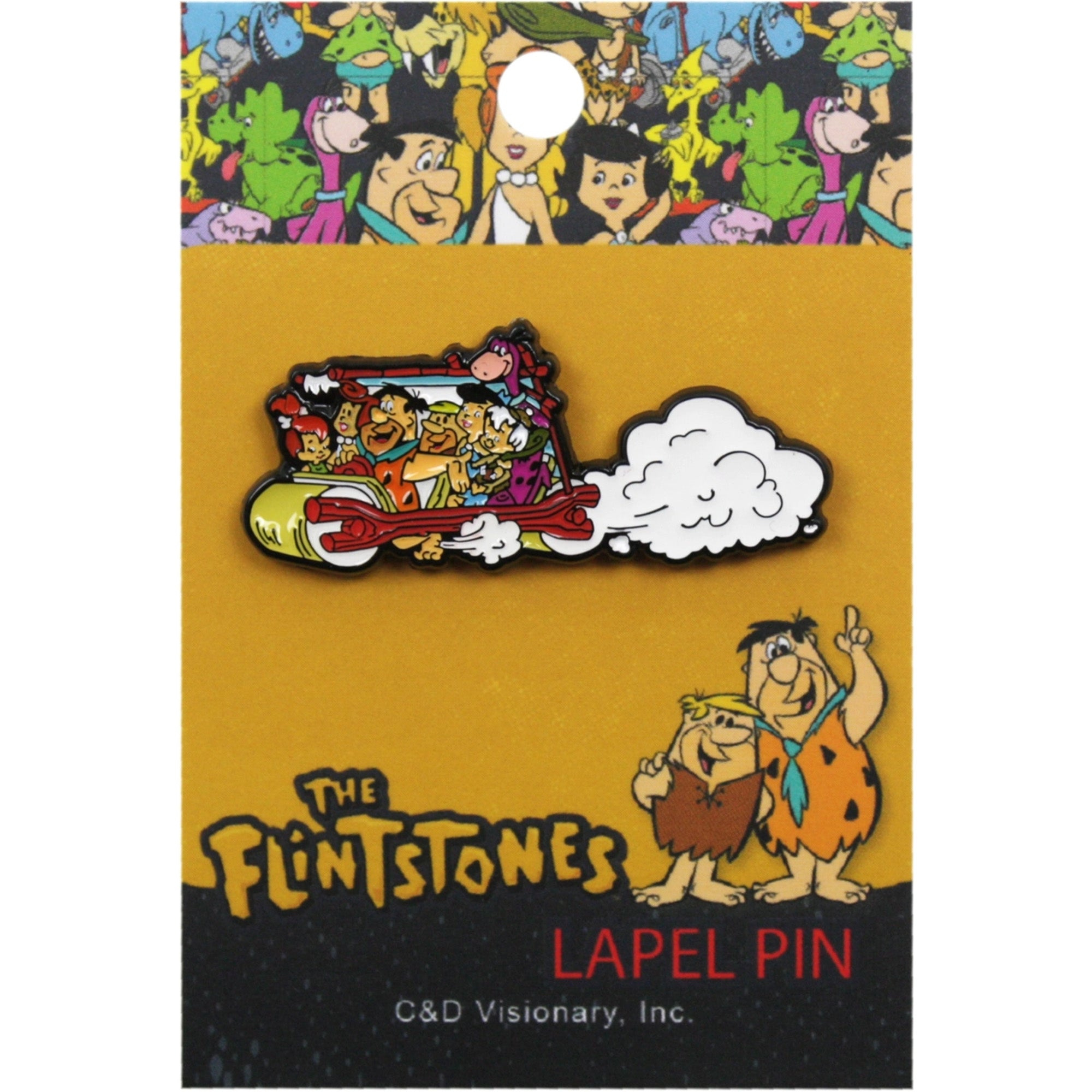 Flintstones, the - Group Shot - Driving Enamel Pin