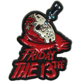 Friday the 13th - Jason's Bloody Mask and Knife Enamel Pin