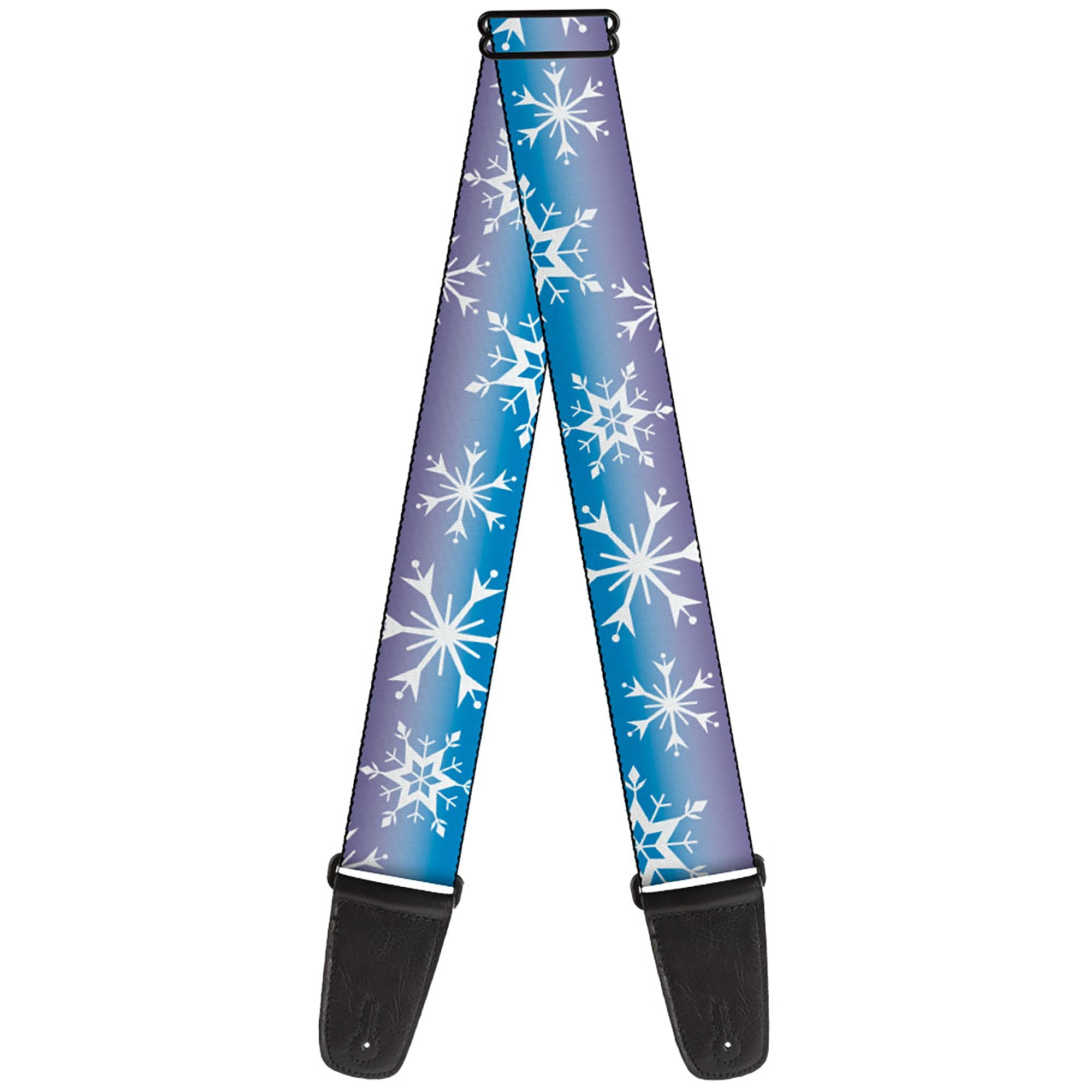 Guitar Strap - Frozen II Snowflakes Blues/Purples/White