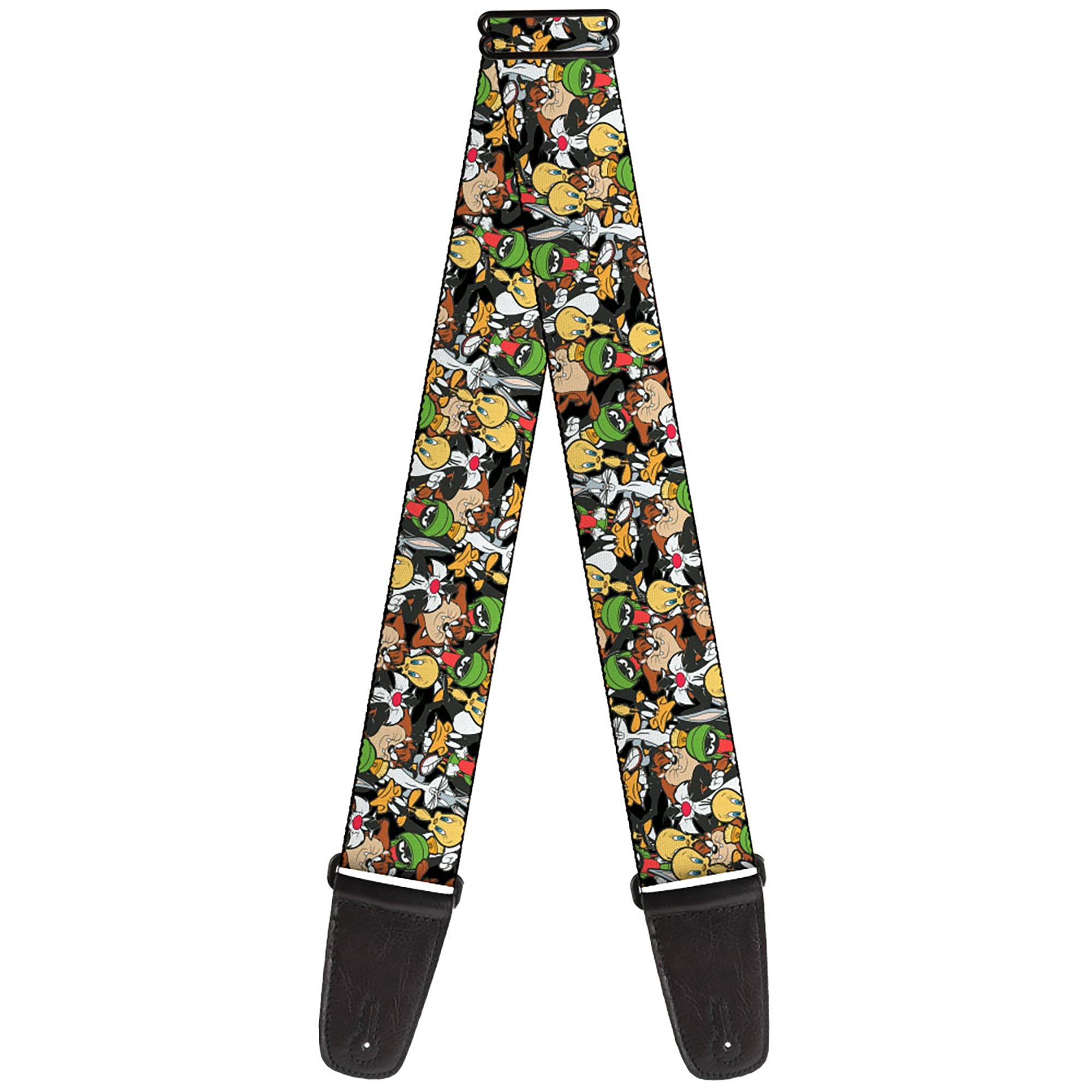 Guitar Strap - Looney Tunes 6-Character Stacked Collage4