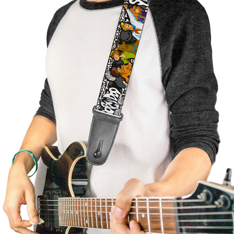 Guitar Strap - SCOOBY DOO Group Pose/Bones