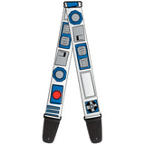 Guitar Strap - Star Wars R2-D2 Bounding Parts White/Black/Blue/Gray/Red