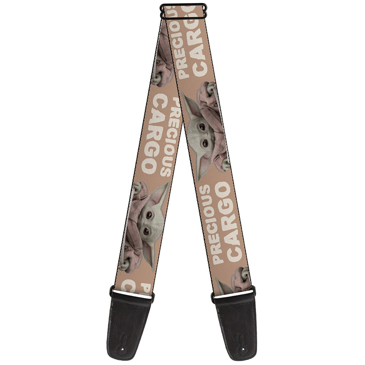 Guitar Strap - Star Wars The Child Sitting Pose PRECIOUS CARGO Tan/White