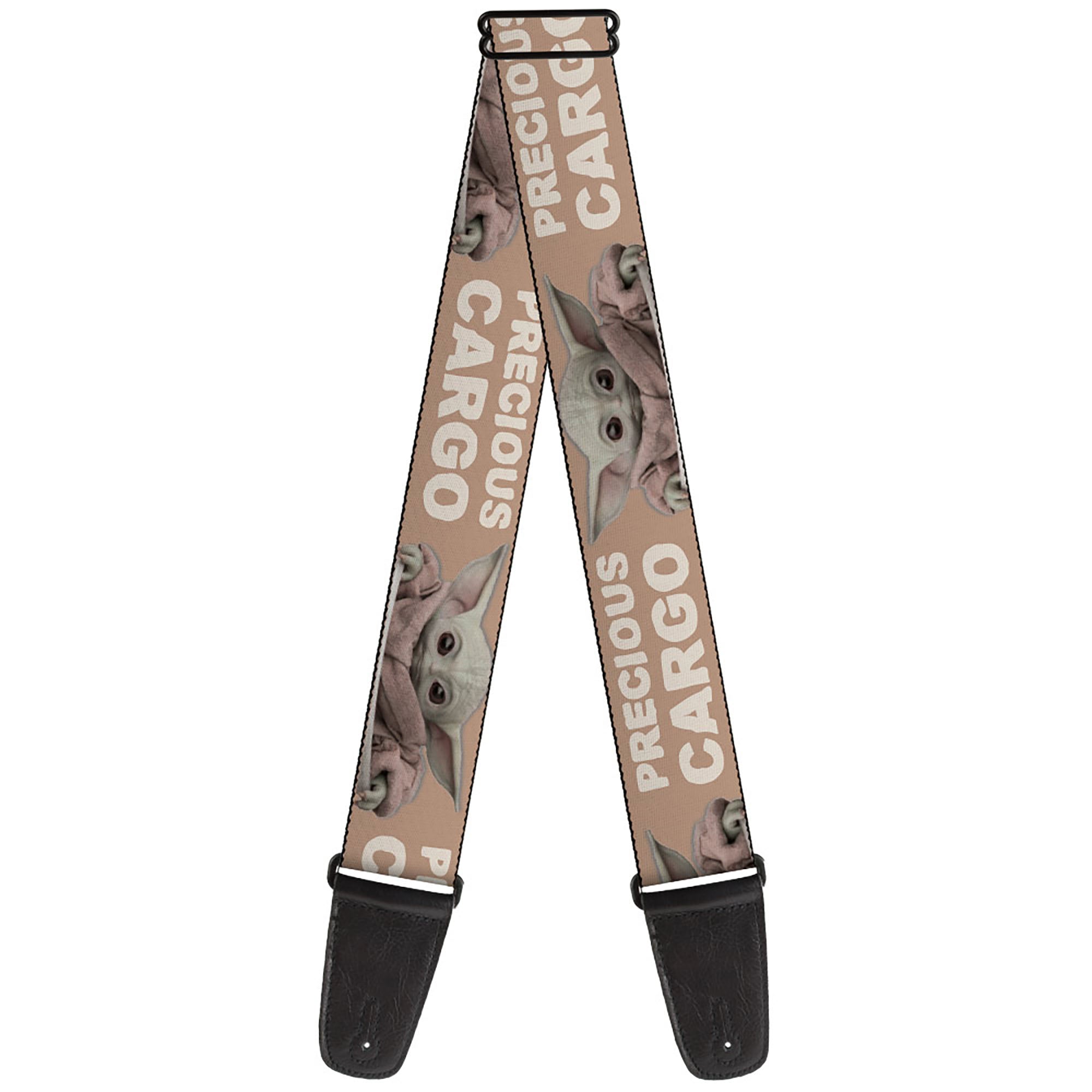 Guitar Strap - Star Wars The Child Sitting Pose PRECIOUS CARGO Tan/White