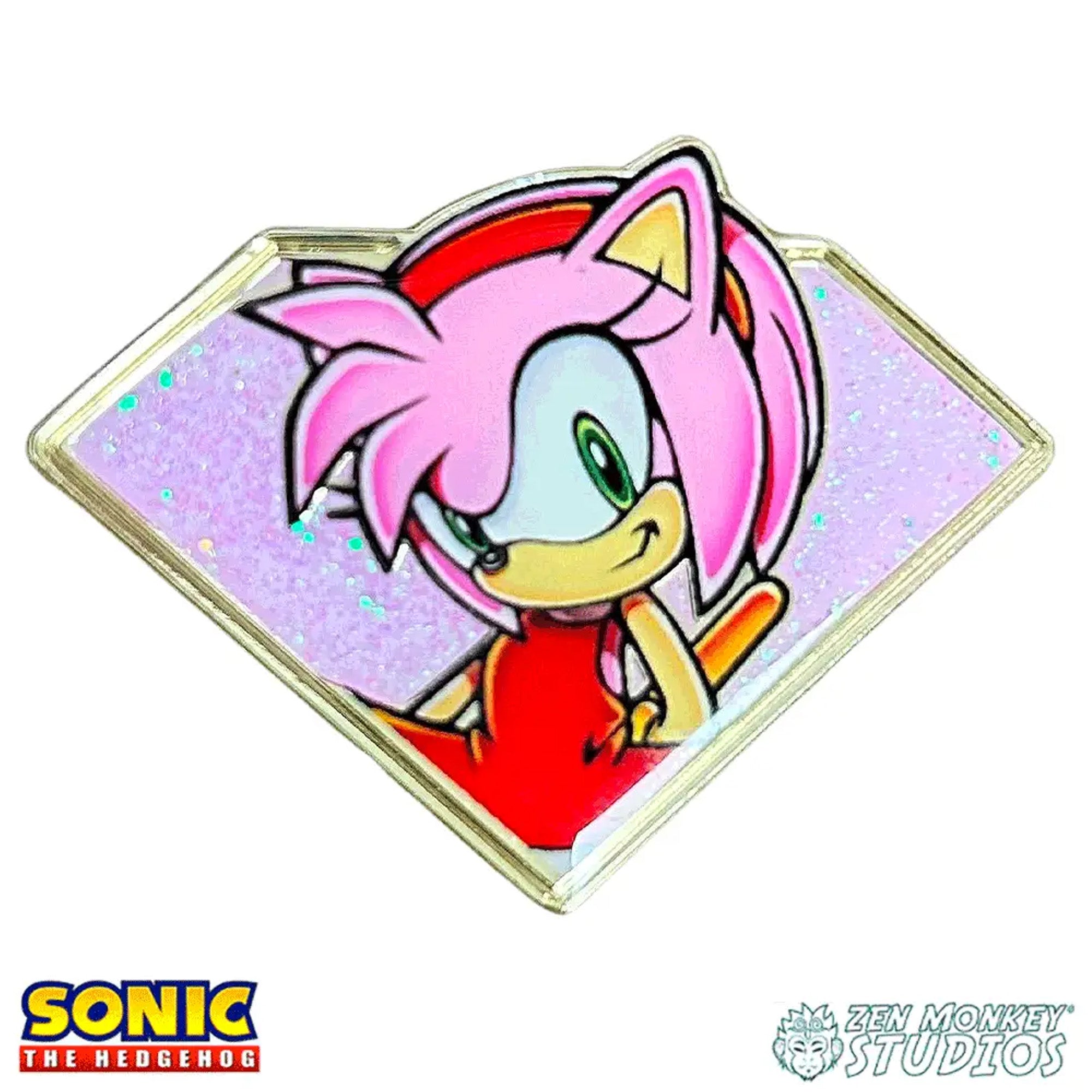 Golden Series 2: Emerald Amy - Sonic the Hedgehog Pin