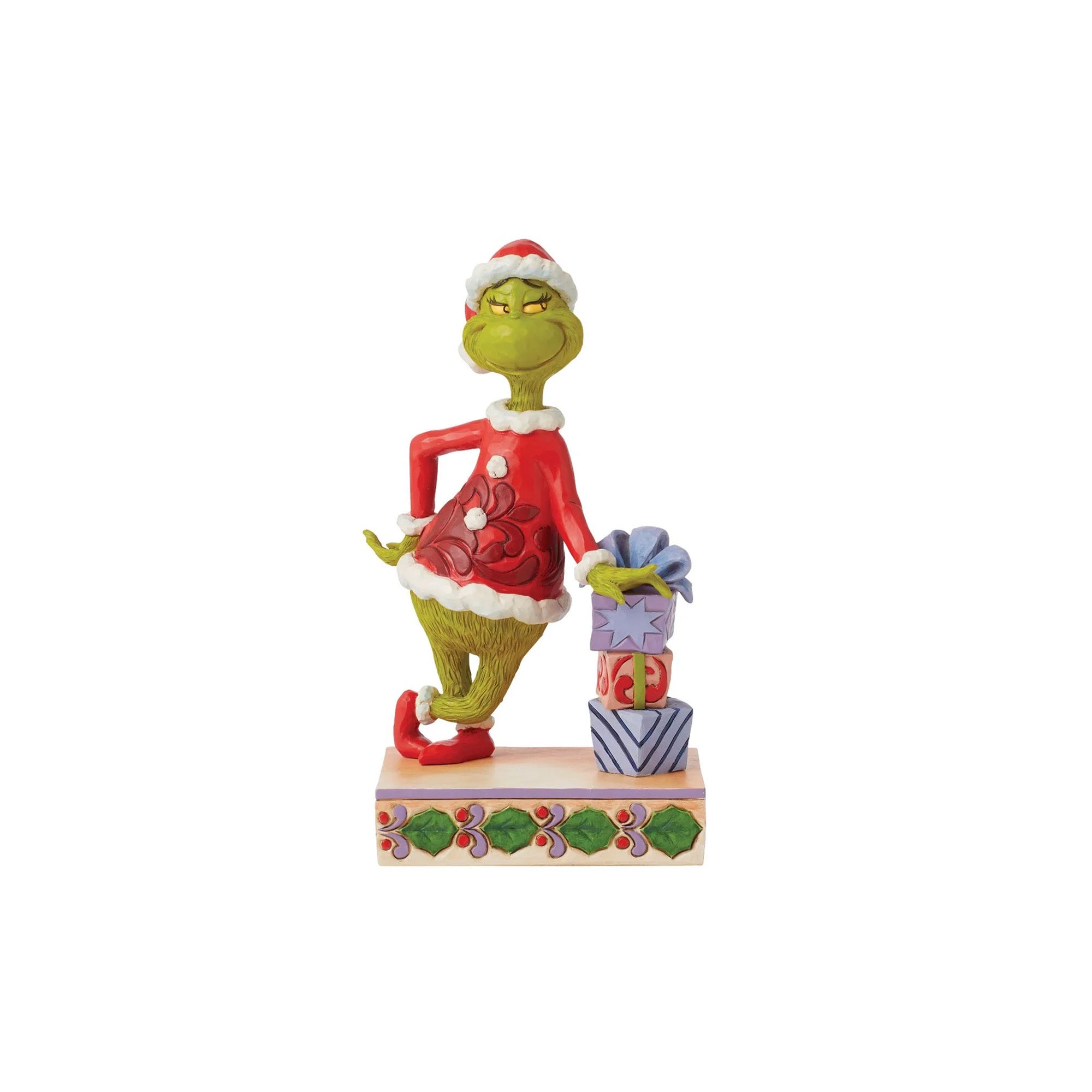 Jim Shore - Grinch Leaning on Presents Figurine