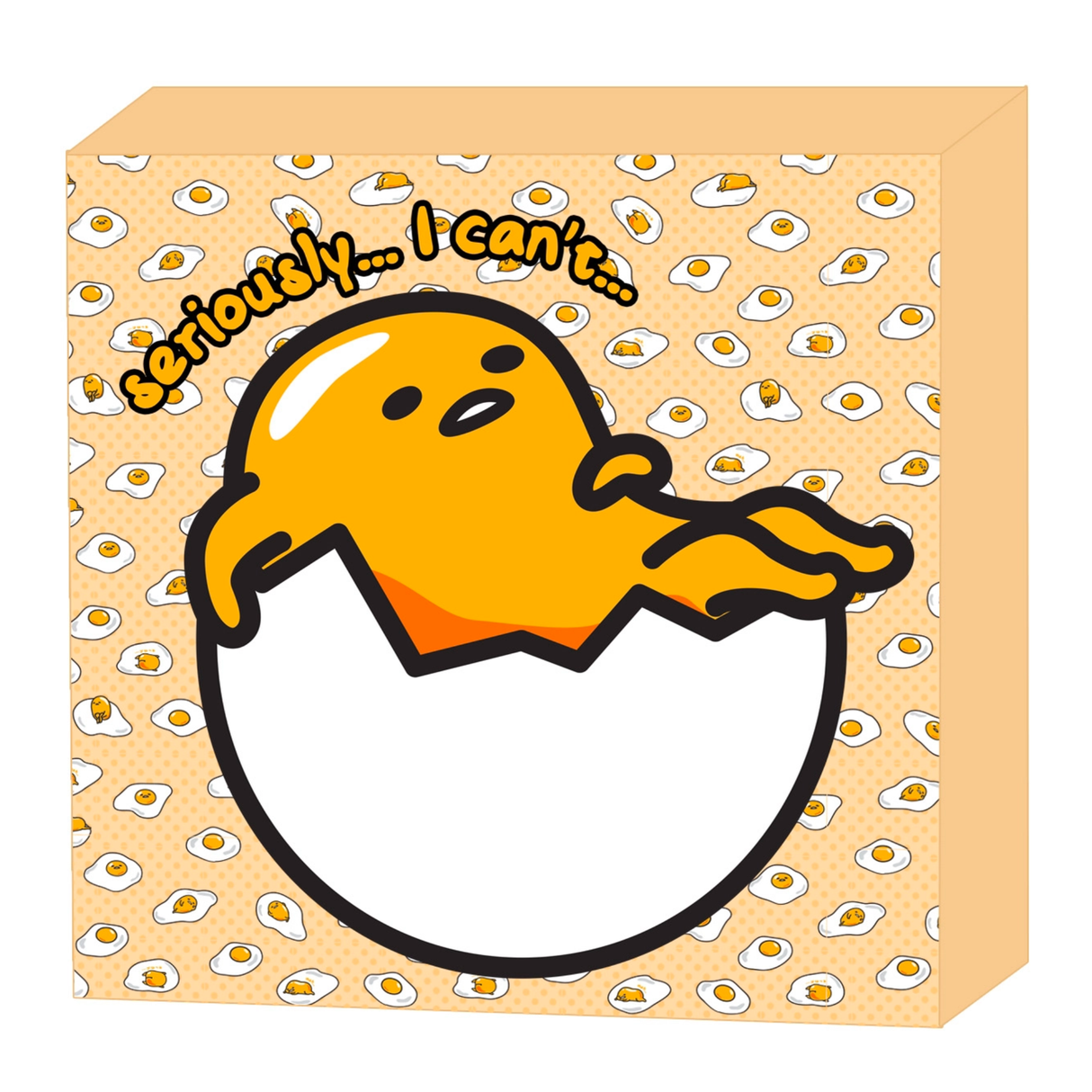 Gudetama 6" x 6" x 1.5" Box Wall Sign