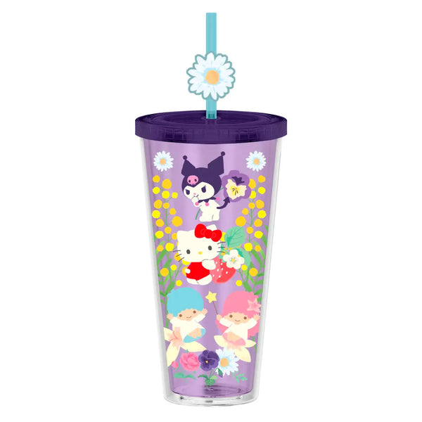 Lilo & Stitch 24oz. Plastic Cold Cup w/ Lid and Topper Straw