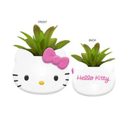 Hello Kitty Face Logo Pink Bow Ceramic Planter