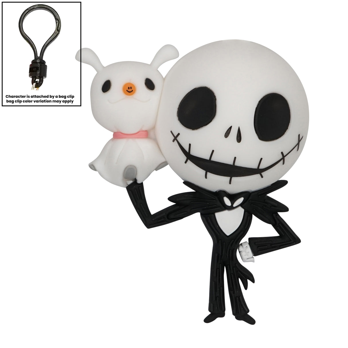 Disney Nightmare Before Christmas Jack Skellington with Zero Bag Clip/Ornament