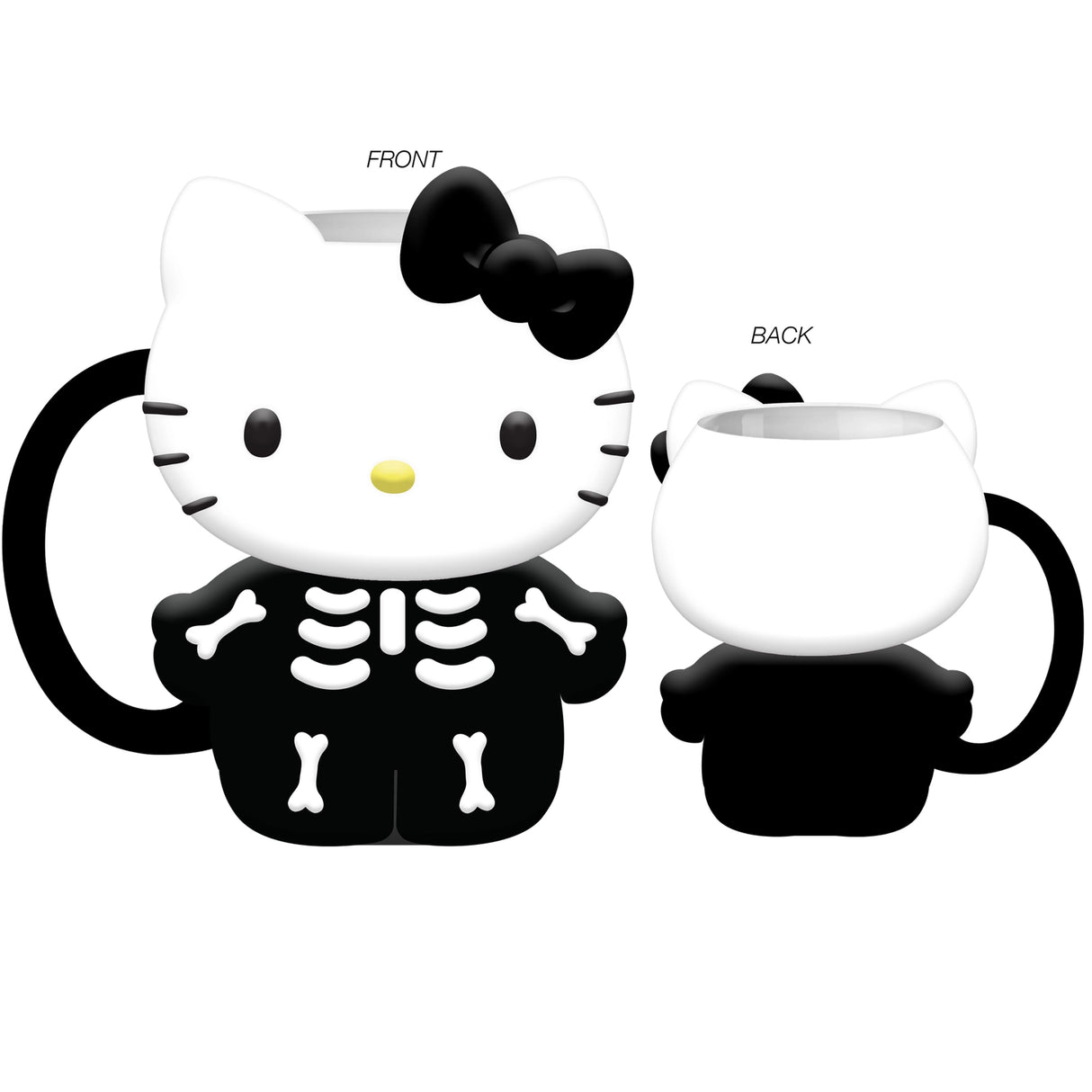 Hello Kitty Skeleton Costume Ceramic 3D Sculpted Mug