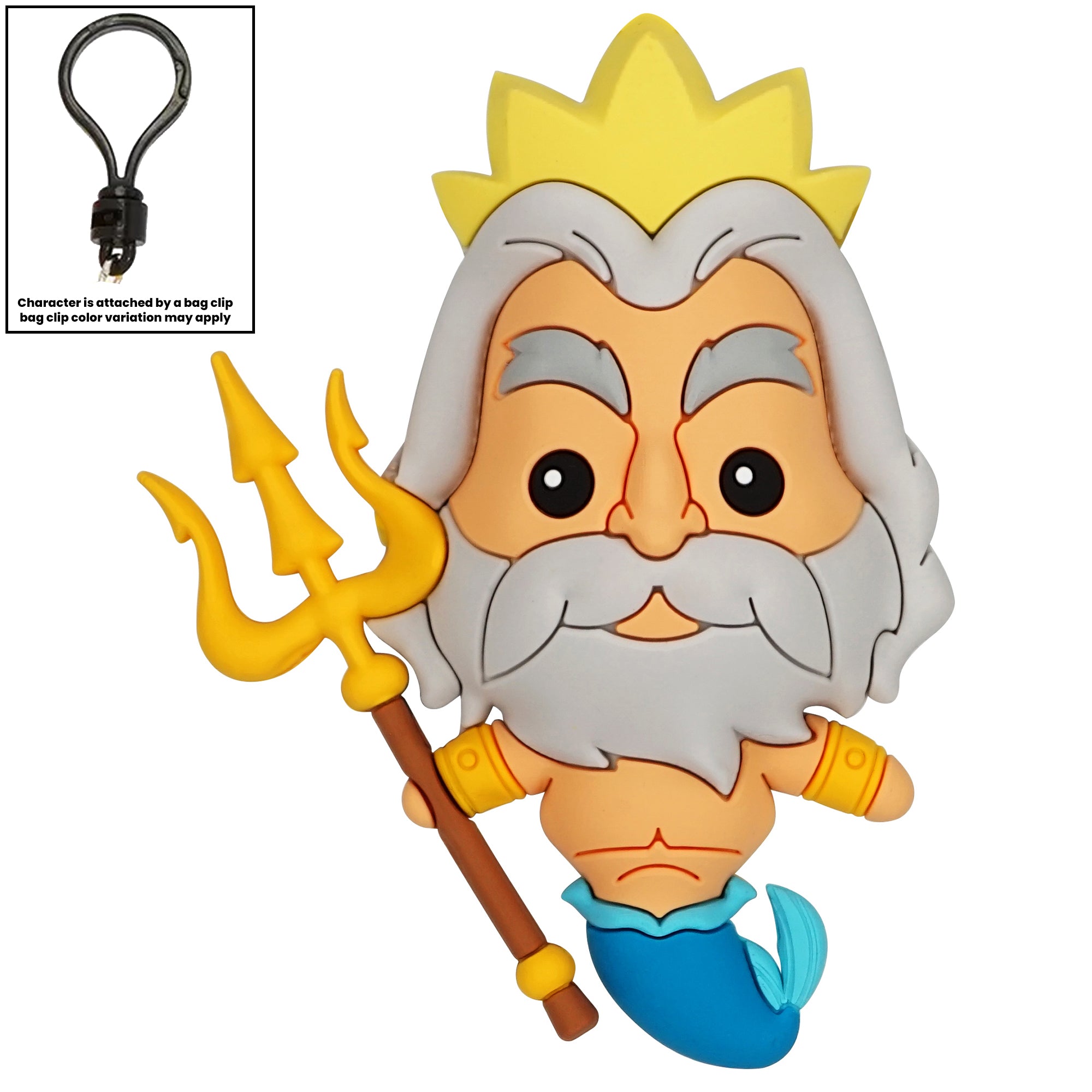 Disney The Little Mermaid King Triton Bag Clip/Ornament