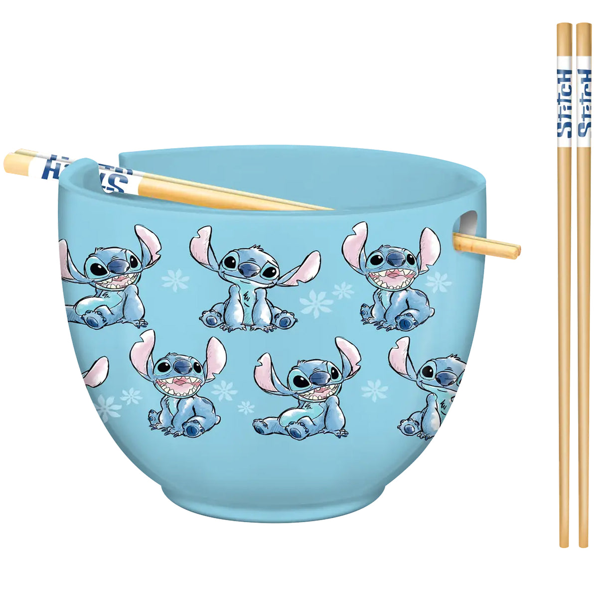 Disney Lilo and Stitch Ramen Bowl with Chopsticks