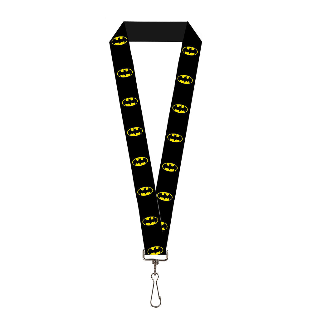 Lanyard - 1.0" - Batman Shield Black Yellow