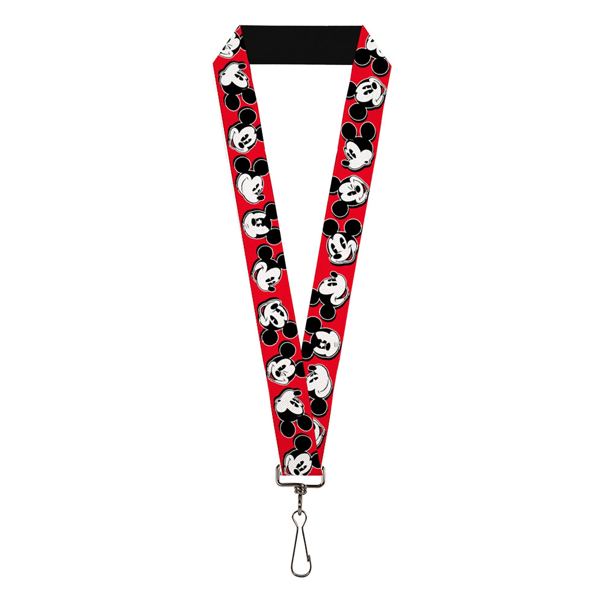 Lanyard - 1.0" - Mickey Mouse Expressions Red/Black/White