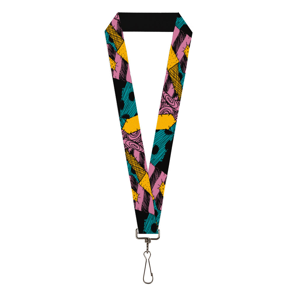 Lanyard - 1.0" - The Nightmare Before Christmas Sally Dress Patchwork