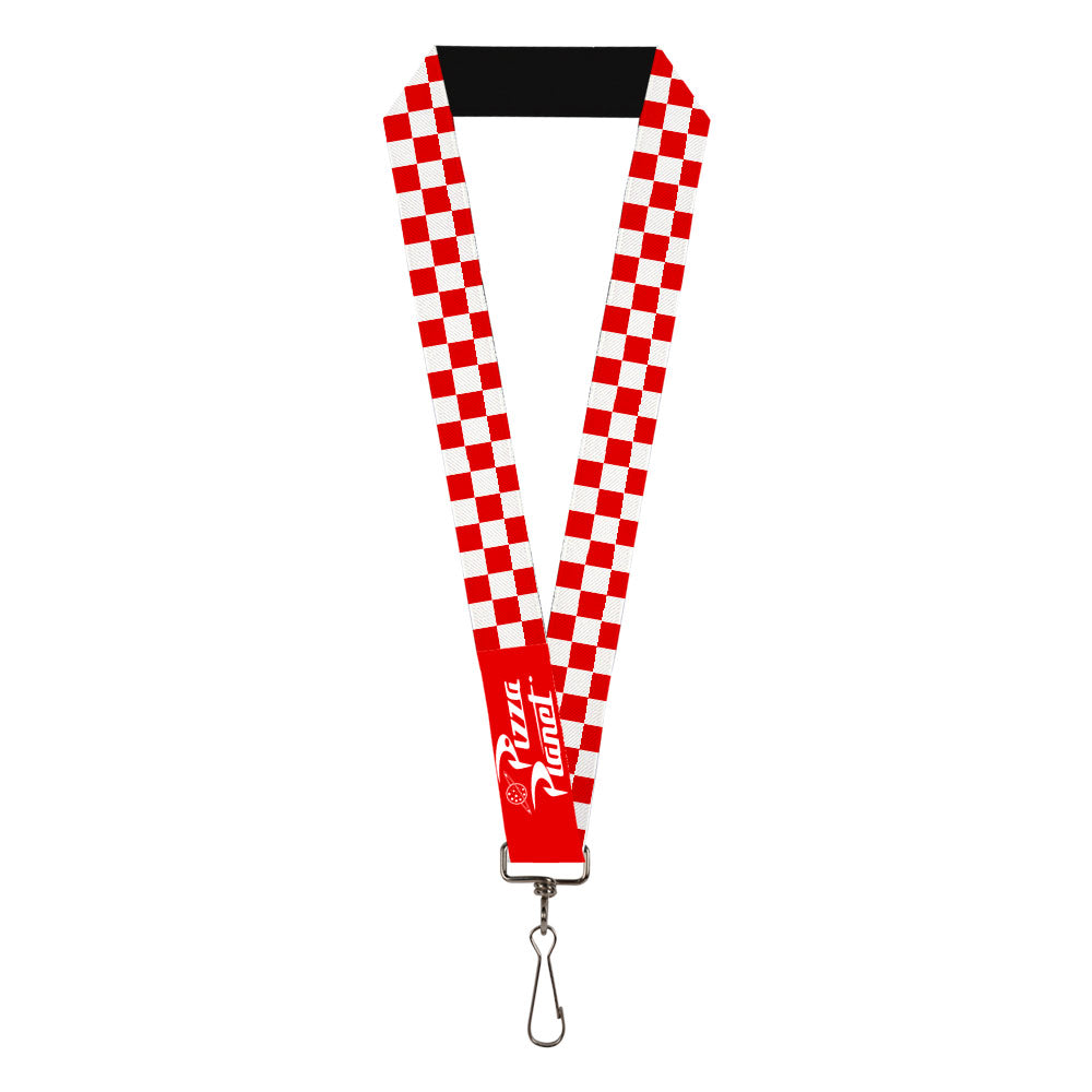 Lanyard - 1.0" - Toy Story PIZZA PLANET Logo Checker Red White