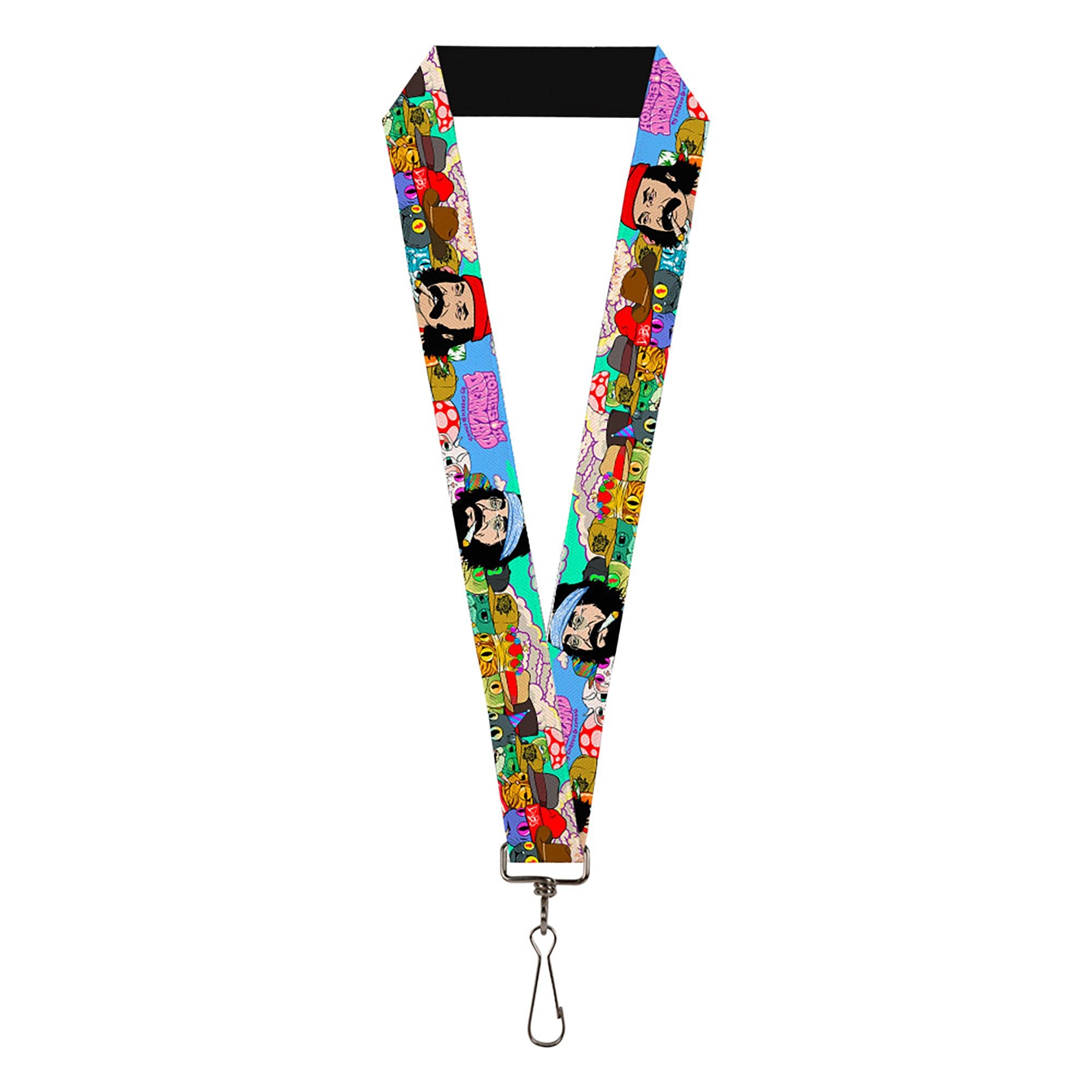 Lanyard - 1.0" - HOMIES IN DREAMLAND Title Logo Cheech and Chong with Homies Characters Blue