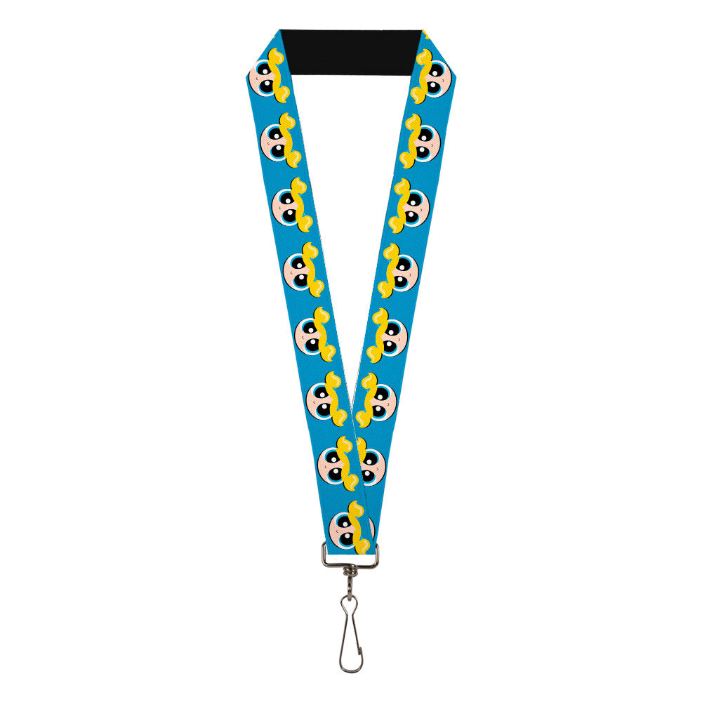 Lanyard - 1.0" - The Powerpuff Girls Bubbles Face Close-Up Blue