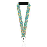 Lanyard - 1.0" - Scooby Doo School Spirit Collage Blue