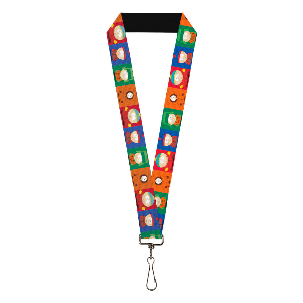 Lanyard - 1.0" - South Park Boys Pose Blocks Multi Color