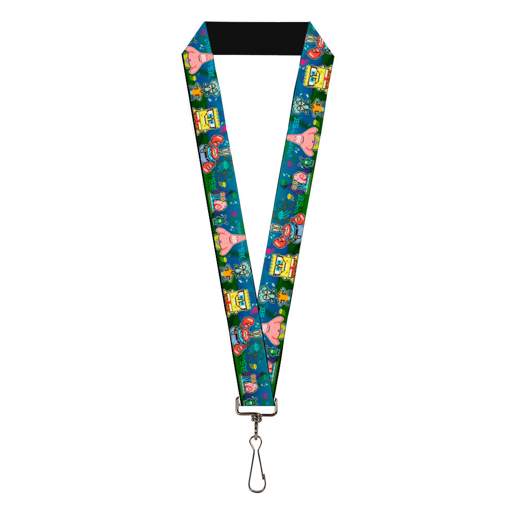 Lanyard - 1.0" - SpongeBob & Friends 8-Bit Scene