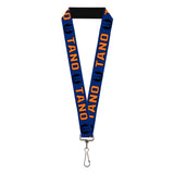 Lanyard - 1.0" - Star Wars Jedi Order Insignia/TANO Text Blues/Orange