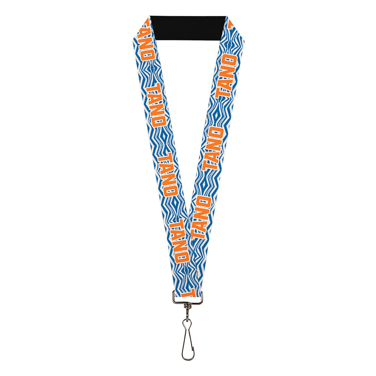 Lanyard - 1.0" - Star Wars The Clone Wars Ahsoka TANO Text Waves White/Blue/Orange