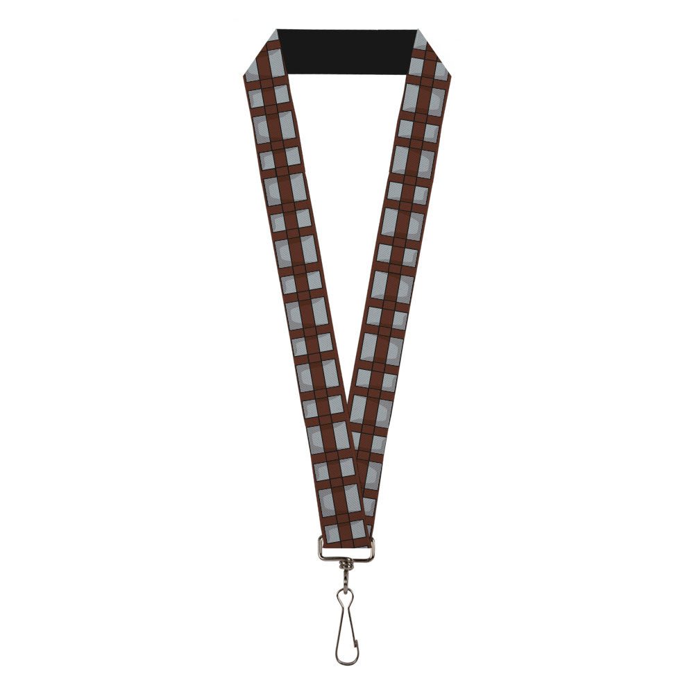 Lanyard - 1.0" - Star Wars Chewbacca Bandolier Bounding Browns/Gray