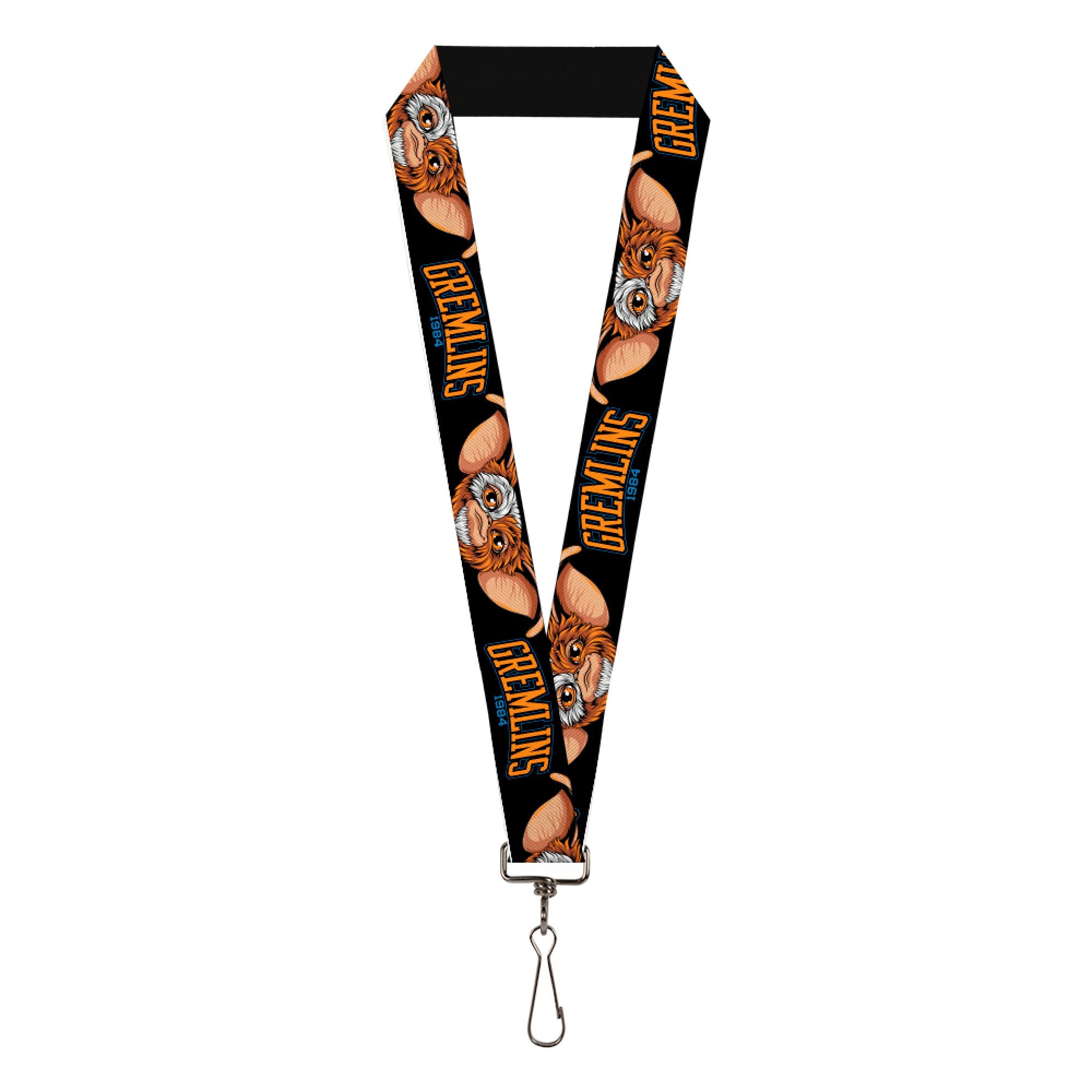 Lanyard - 1.0" - GREMLINS 1984 Gizmo Face Close-Up Black