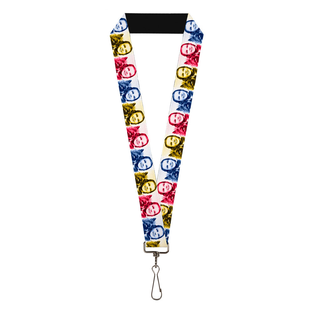 Lanyard - 1.0" - The Wizard of Oz Dorothy and Toto Pose Blocks Blues/Yellows/Reds