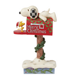 Jim Shore - Peanuts Snoopy & Woodstock in Mailbox Figurine