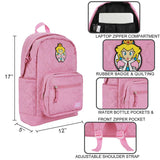 Super Mario Princess Quilted Backpack