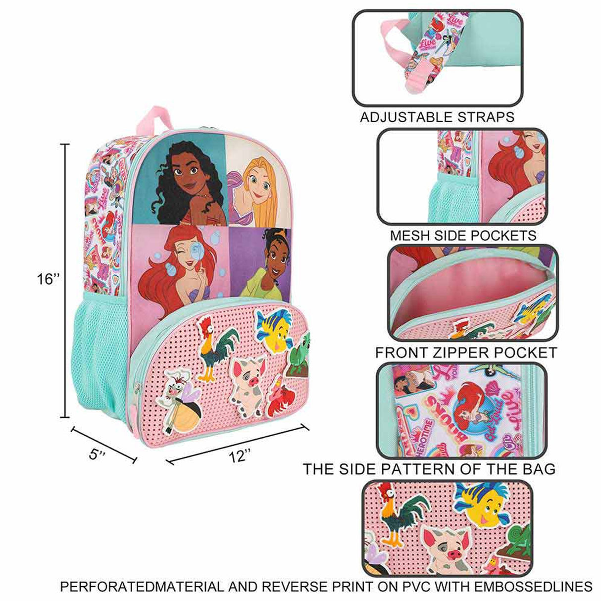 Disney Princess 16 in. Youth Backpack