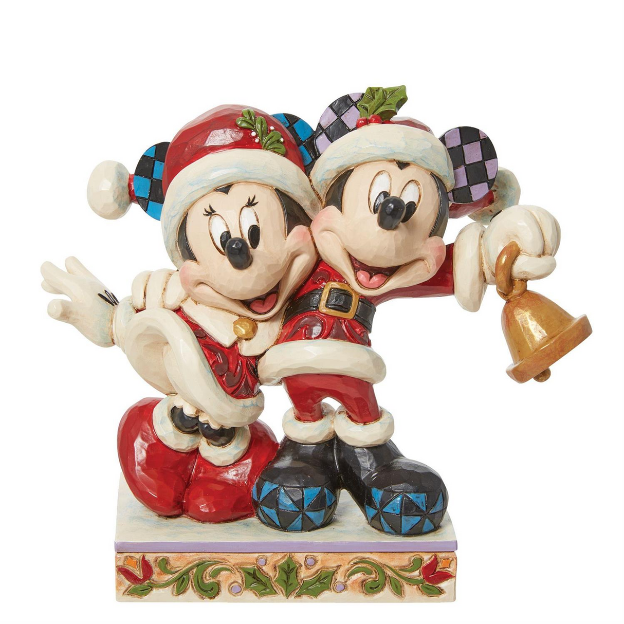 Disney Traditions - Mickey & Minnie Santas Figurine