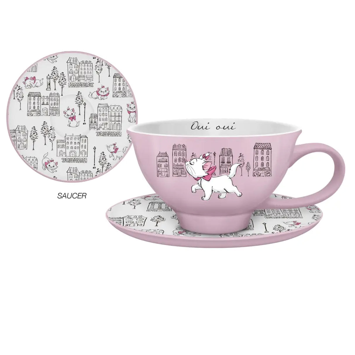 Aristocats Marie Walking Boxed 12oz Ceramic Teacup & Saucer