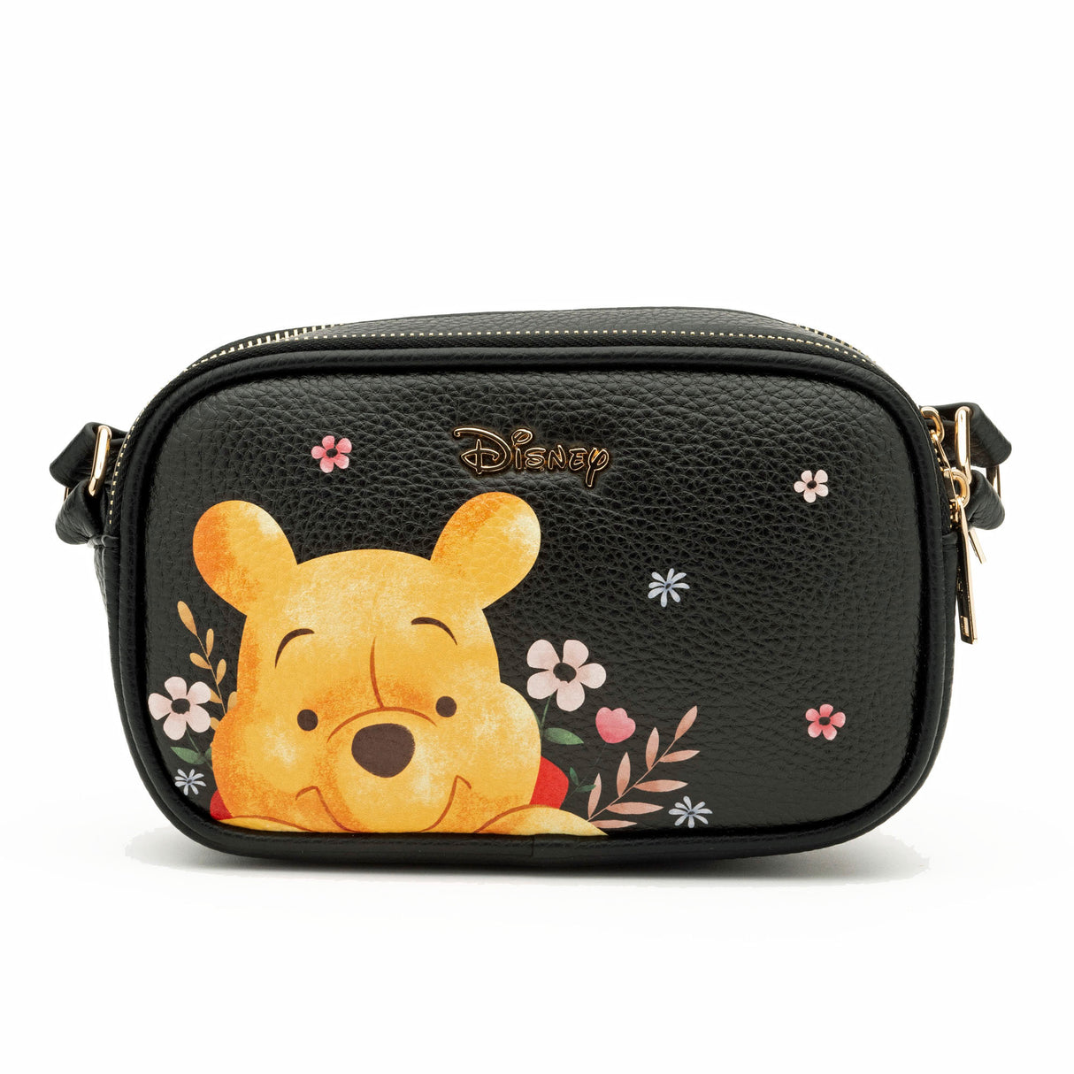 Disney Winnie the Pooh Double Zipper Crossbody Bag