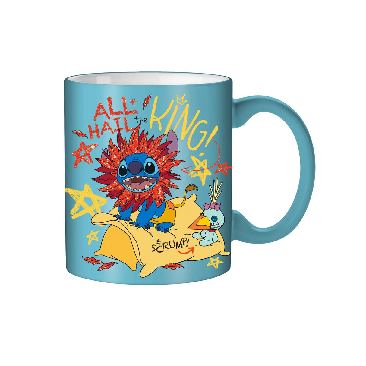 Lilo and Stitch Lion Costume Glitter 20oz Ceramic Mug