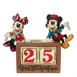 Disney Traditions - Mickey & Minnie Countdown Block Figurine