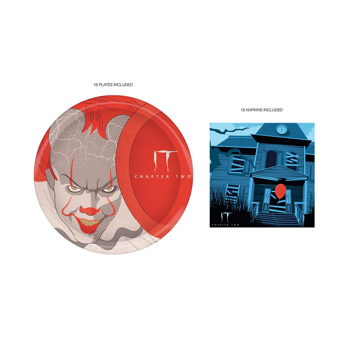 IT Chapter 2 Paper Plate and Napkin Party Pack