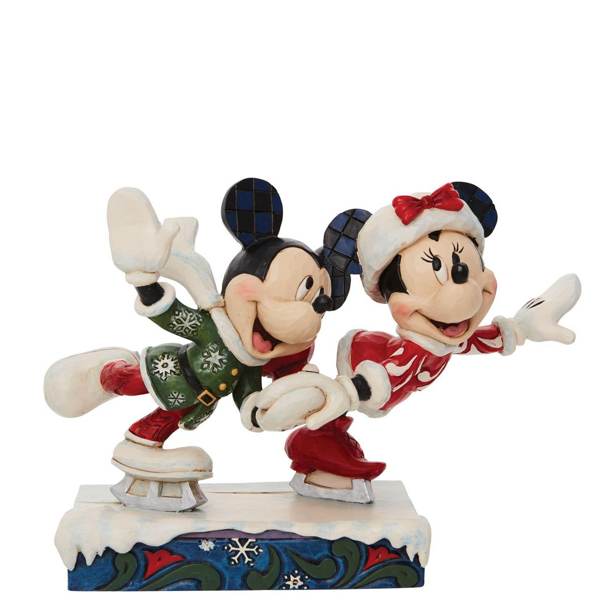 Disney Traditions - Minnie and Mickey Ice Skating Figurine